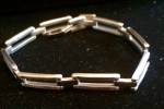 Silver Long Link Chain Bracelet