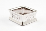 Order of the Eastern Star Sterling Silver Tiffany Style Square Ring