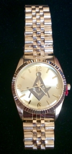 Masonic Rolex Style Gold Watch