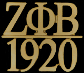 Zeta Greek Letter/1920 Lapel Pin