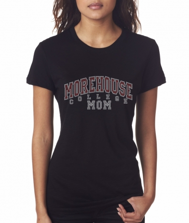 Download MOREHOUSE MOM Black Bling T-Shirt (Small-X-Large)