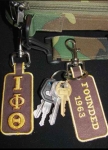 Iota Embroidered Key Chain