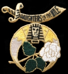 DAUGHTERS OF THE NILE embroidered emblem