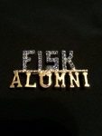FISK Blue & Gold Swarovski Crystal Alumni Pin