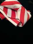 Boys Red & White Striped Tie