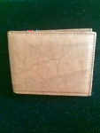 Tan Leather Fold Wallet