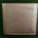 Taupe Leather Fold Wallet