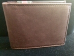 Brown Leather Fold Wallet