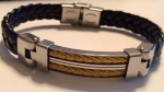 GOLD & BLACK MEN'S BRACELET 