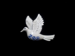 ZETA PHI BETA White Dove Pin- Sold out