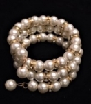  Spiral Pearl Bracelet with Chanel sets-Silver or Gold plating