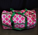  Pink and Green DUFFLE BAG