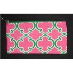  Pink and Green Print Accessory bag