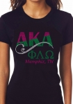 PHI LAMBDA OMEGA Chapter Bling T-Shirt (Sizes small to x-large)