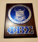 Phi Beta Sigma wooden plaque