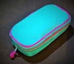  SILK TURQUOISE & PINK JEWELRY UTILITY BAG- 1 left