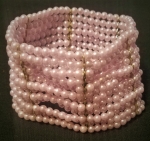 Multi-Strand Soft Lavender Pearl Stretch Bracelet - Only 1 left!