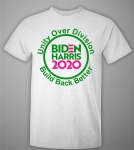 BIDEN-HARRIS  Pink and Green UNITY OVER DIVISION - T-Shirt (2X-4X)