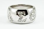 DST CZ Pave ring-Sterling Silver