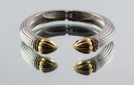 Silver and Gold Claw Bangle