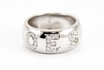 OES Sterling Silver CZ Pave Ring