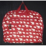 RED AND WHITE ELEPHANT  GARMENT BAG