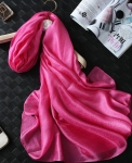  Elegant Oversized Hot Pink Silk Shawl-Only a few in stock