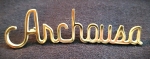 ARCHOUSA Large Script Metal Pin