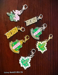 AKA  ASSORTED CHARM COLLECTION  (with lobster claw clip) 
