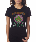 MERCER UNIVERSITY/AKA- MY SCHOOL OF HIGHER ED.- Bling T-Shirt (Sizes -2x- 4x large)