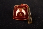 Shriner red fez pin