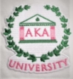  AKA  UNIVERSITY EMBROIDERED PATCH- Only  a few left!