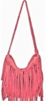 SALMON PINK Faux Suede Designer look bag-Only 2 left!
